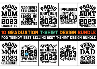 Graduation T-Shirt Design Bundle