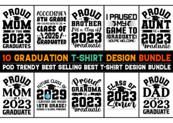Graduation T-Shirt Design Bundle