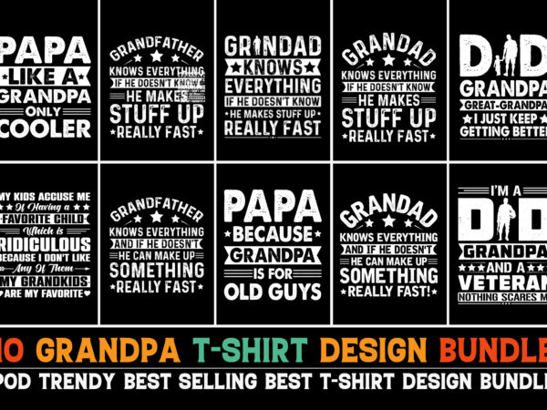 Grandadt-shirt design bundle