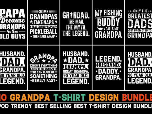 Grandpa t-shirt design bundle