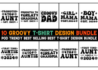 Groovy T-Shirt Design Bundle