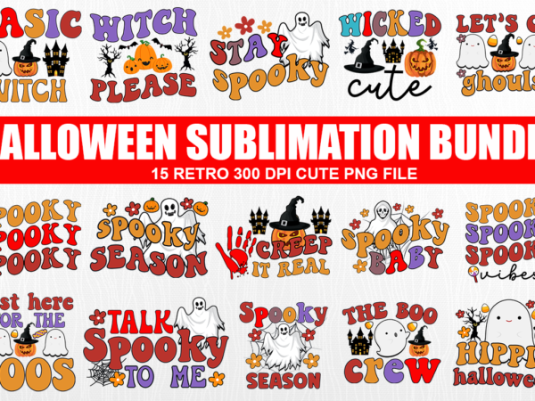 Halloween sublimation png bundle,halloween sublimation t-shirt design