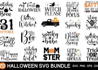 Halloween Svg Bundle, Halloween T-shirt Bundle