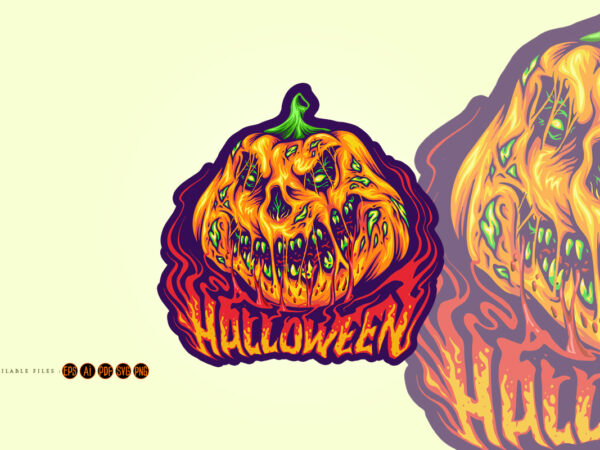 Haunting jack-o-lantern pumpkin revenge graphic t shirt