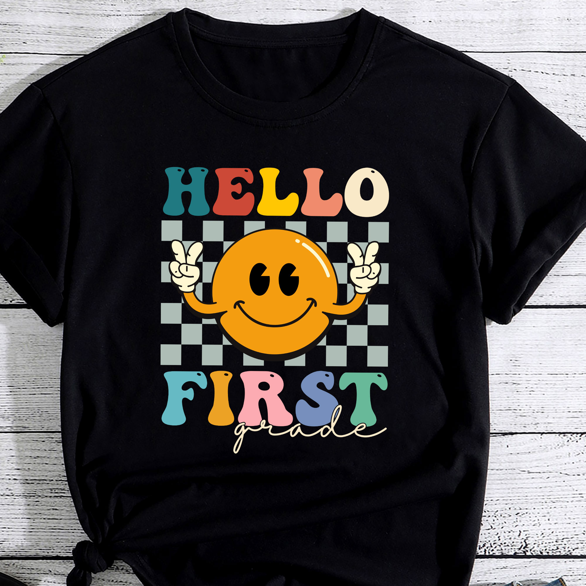 Hello First Grade T-Shirt 1st Grade Back To School Hello First Grade T-Shirt 1st Grade Back To School