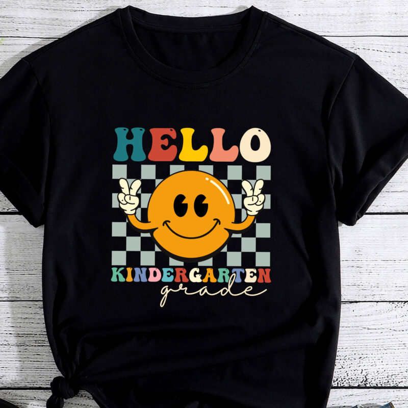 Hello Kindergarten Retro Smile Team Kids Back to School