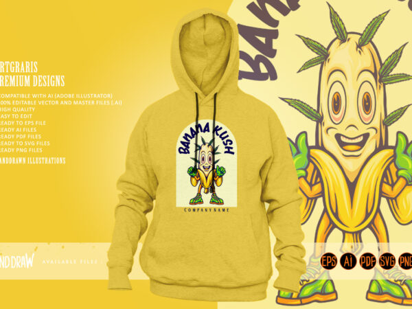 Hilarious highs banana kush high life story graphic t shirt