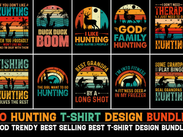 Hunting t-shirt design bundle