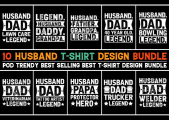 Husband T-Shirt Design Bundle