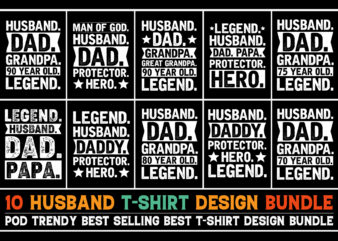 Husband T-Shirt Design Bundle