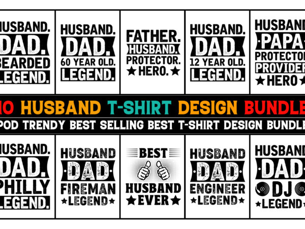 Husband t-shirt design bundle