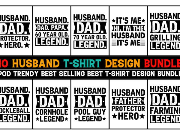 Husband t-shirt design bundle