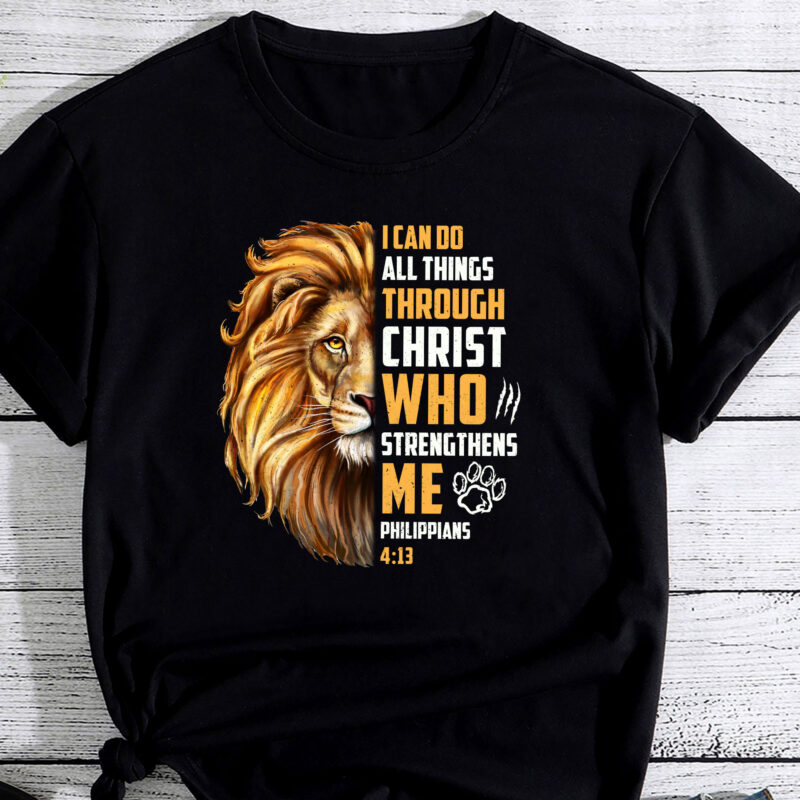 I Can Do All Things Through Christ Jesus Lion Christian Gift PC