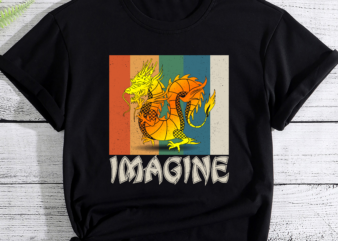 Imagine Dragon Vintage Cool Art PC t shirt design for sale