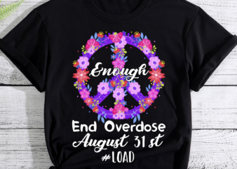 International Overdose Awareness Day Purple Peace sign PC