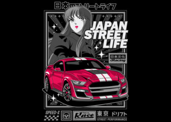 Japan Street Life vector clipart