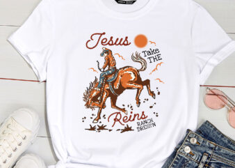 Jesus Take The Reins Vintage Cowboy PC