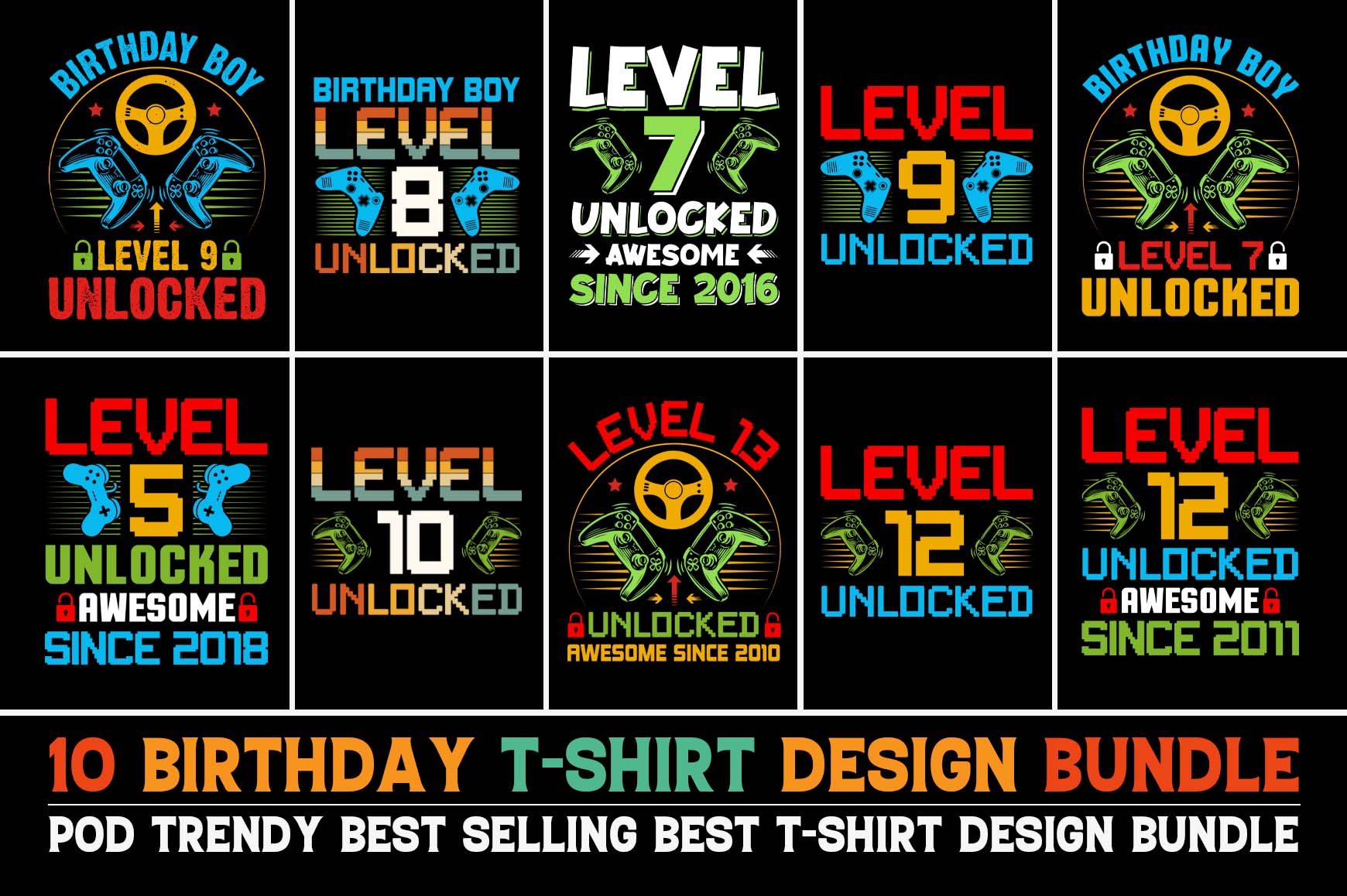 Birthday T Shirt PNG Files Bundle Family T-shirt Roblox 