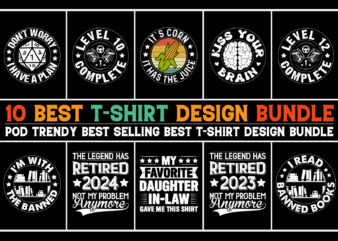 Logo T-Shirt Design Bundle PNG