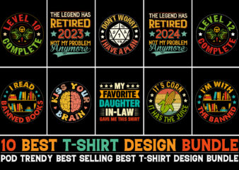 Logo T-Shirt Design Bundle PNG