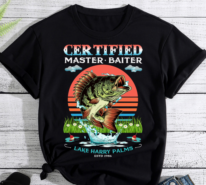 Mens Certified Master Baiter Funny Fishing PC