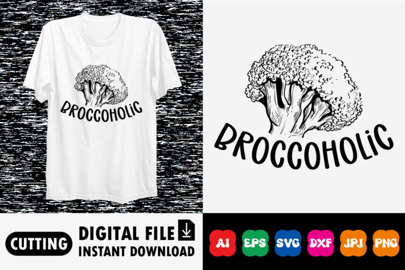 Broccohlic shirt print template