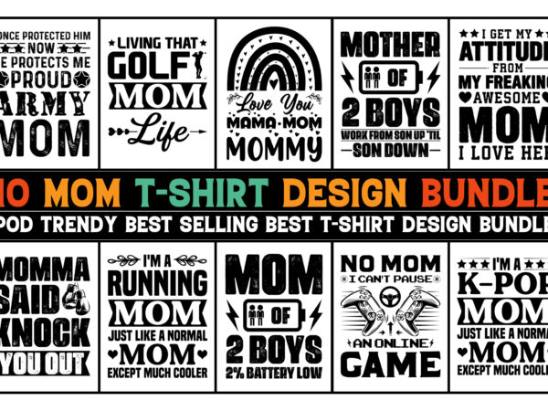 Mom t-shirt design bundle