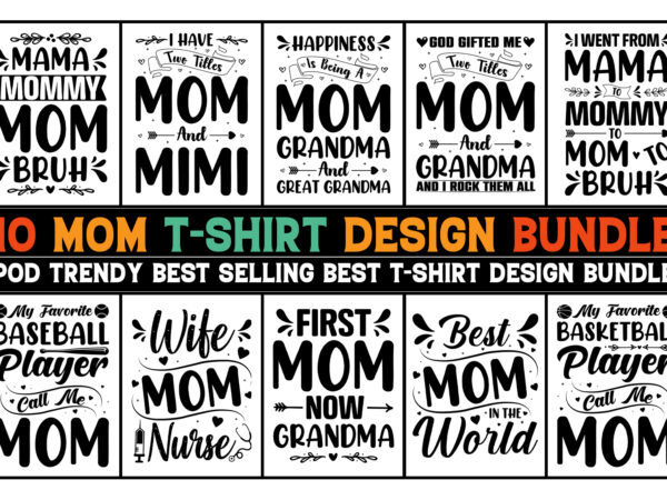 Mom t-shirt design bundle