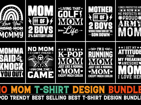 Mom t-shirt design bundle