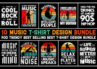 Music T-Shirt Design Bundle
