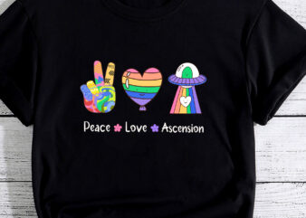 Peace Love Ascension PC t shirt illustration