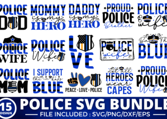 Police Svg Bundle ,Police Quote T-Shirt Bundle
