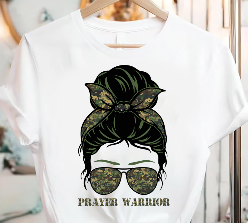 Prayer Warrior Women Camo Faith God Jesus Christian PC