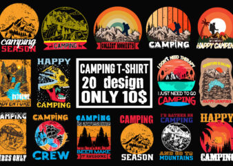 Camping Design Bundle,Happy Camper Shirt, Happy Camper Tshirt, Happy Camper Gift, Camping Shirt, Camping Tshirt, Camper Shirt, Camper Tshirt, Cute Camping ShirCamping Life Shirts, Camping Shirt, Camper T-shirt, Camper Shirt,