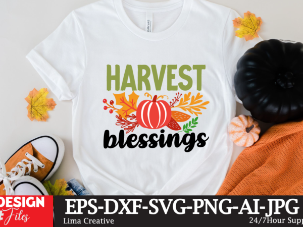 Harvest blessings t-shirt design ,fall t-shirt design, fall t-shirt designs, fall t shirt design ideas, cute fall t shirt designs, fall festival t shirt design ideas, fall harvest t shirt