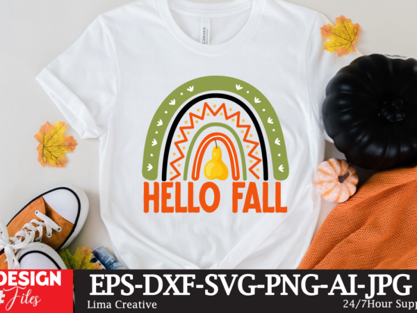 Hello fall t-shirt design,fall t-shirt design, fall t-shirt designs, fall t shirt design ideas, cute fall t shirt designs, fall festival t shirt design ideas, fall harvest t shirt designs,