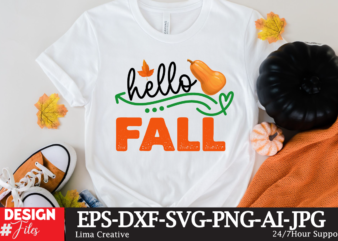 Hello Fall T-shirt Design,fall t-shirt design, fall t-shirt designs, fall t shirt design ideas, cute fall t shirt designs, fall festival t shirt design ideas, fall harvest t shirt designs,