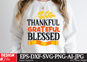 THankful For Blessed T-shirt Design,fall t-shirt design, fall t-shirt designs, fall t shirt design ideas, cute fall t shirt designs, fall festival t shirt design ideas, fall harvest t shirt