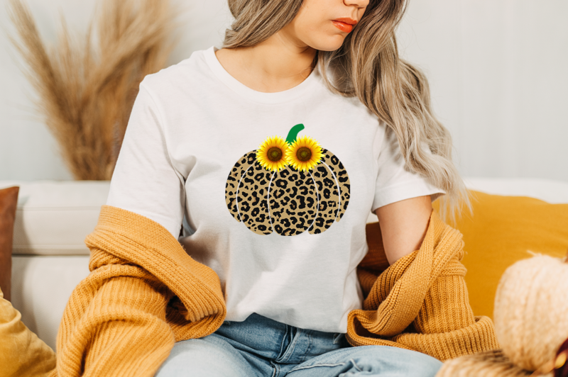 Pumpkin Sublimation Sunflower Png Bundle