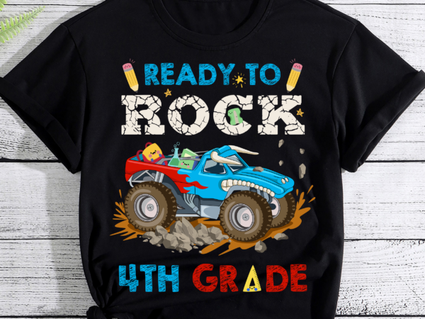 Ready to rock 4th grade first day of 4th grade for kids pc t shirt design online