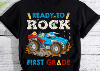 Ready to Rock First Grade First Day of First Grade for Kids PC t shirt design online