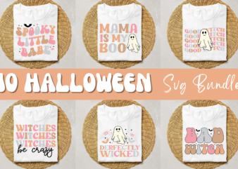 Retro Halloween Svg Bundle,Retro Halloween T-Shirt Bundle