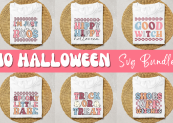 Retro Halloween Svg Bundle,Retro Halloween T-Shirt Bundle