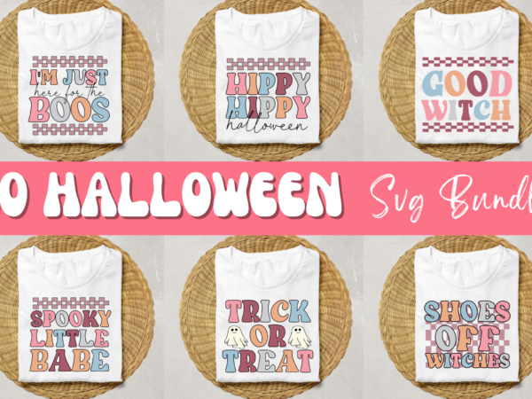 Retro halloween svg bundle,retro halloween t-shirt bundle