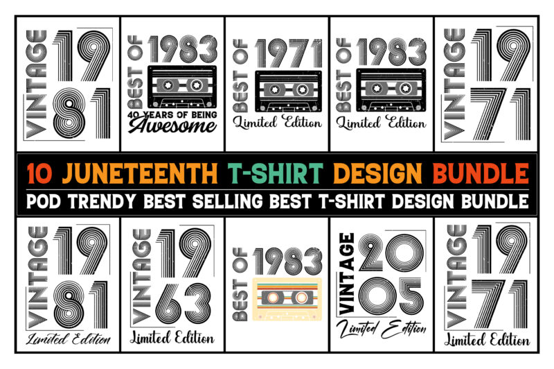 Retro T-Shirt Design Bundle