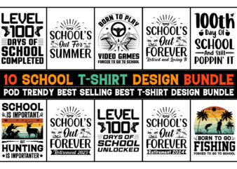 School T-Shirt Design Bundle