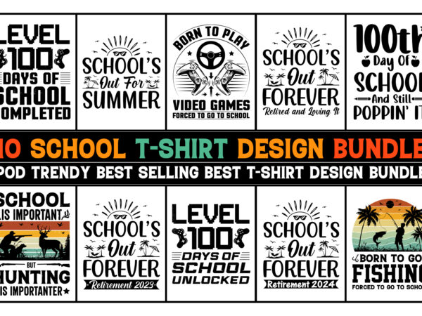 School t-shirt design bundle School t-shirt design bundle