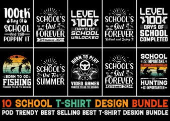 School T-Shirt Design Bundle