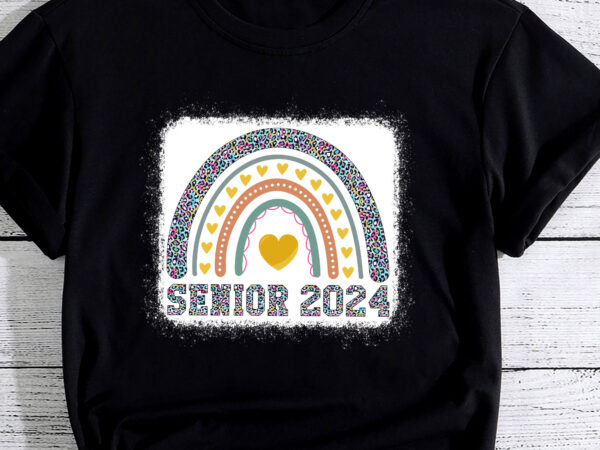 Senior 2024 rainbow class of 2024 first day of school t shirt template vector