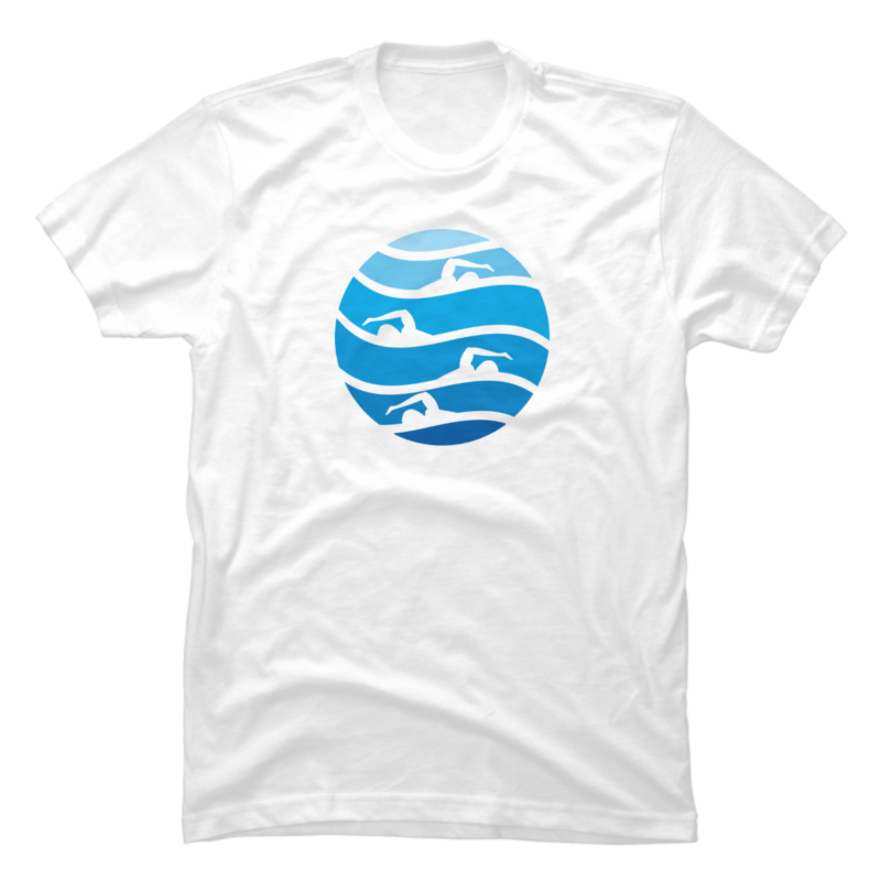 15 Swimming Shirt Designs Bundle For Commercial Use Part 5, Swimming T ...